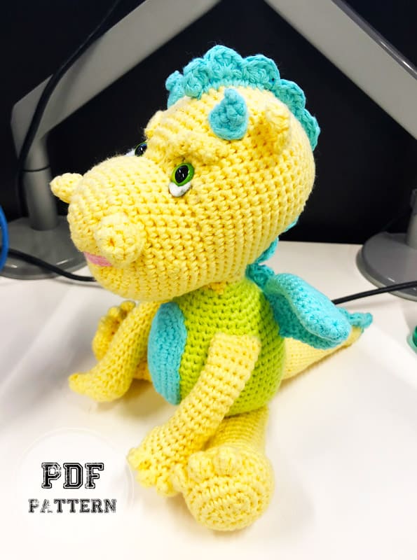 Amigurumi Baby Dragon Crochet PDF Pattern (2)