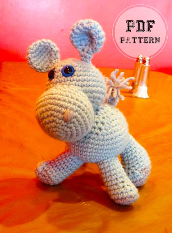 Amigurumi Baby Hippo Crochet PDF Pattern (2)