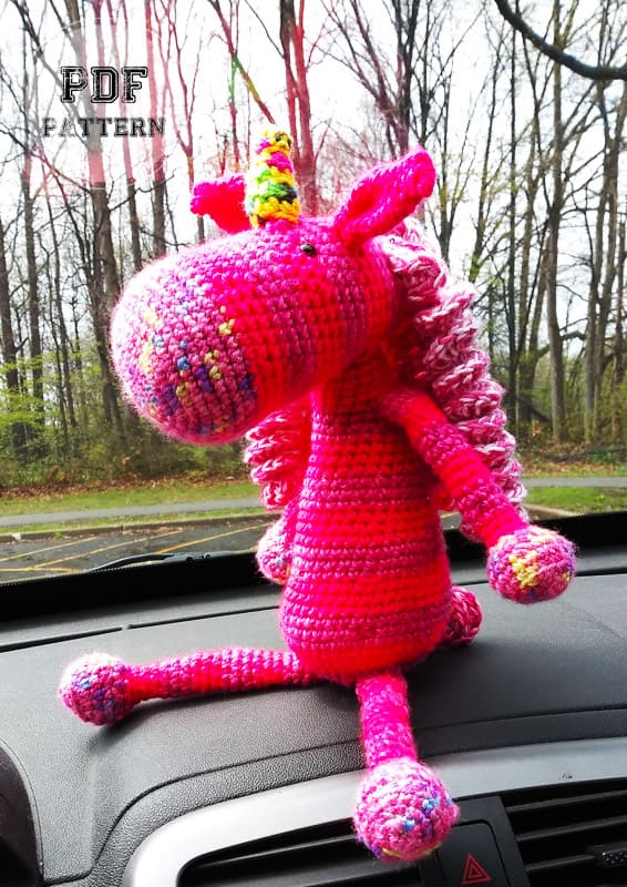 Amigurumi Pink Unicorn Easy Crochet PDF Pattern (2)