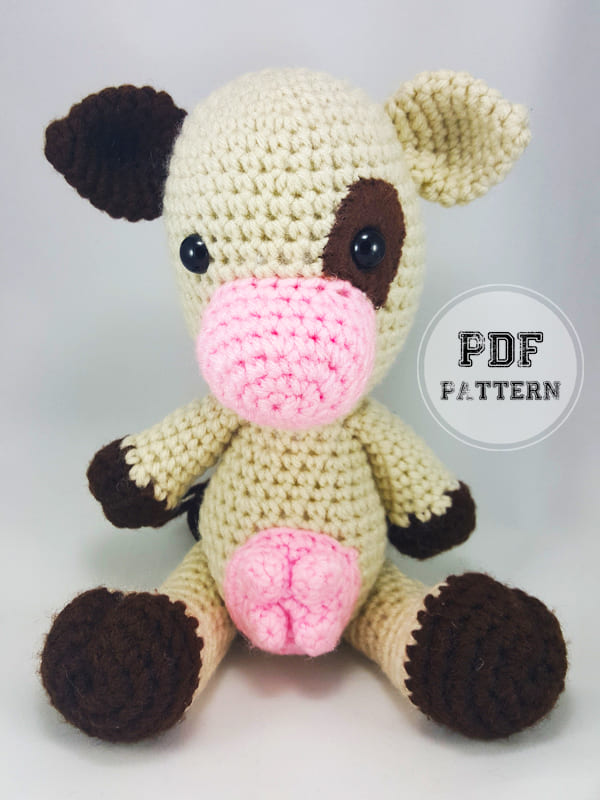 Amigurumi Spotted Cow Crochet PDF Free Pattern (1)