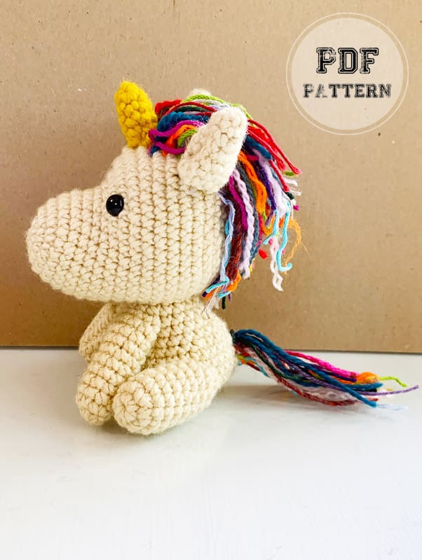 Amigurumi Unicorn Keychain Crochet PDF Pattern