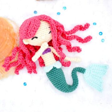 Ariel Crochet Mermaid Doll PDF Amigurumi Pattern (1)