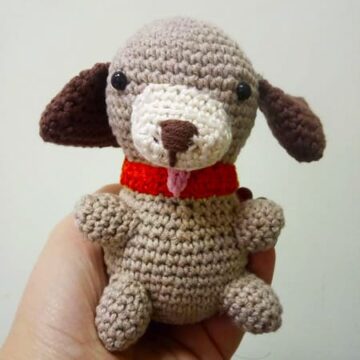 Beginner Crochet Dog Amigurumi PDF Free Pattern (1)