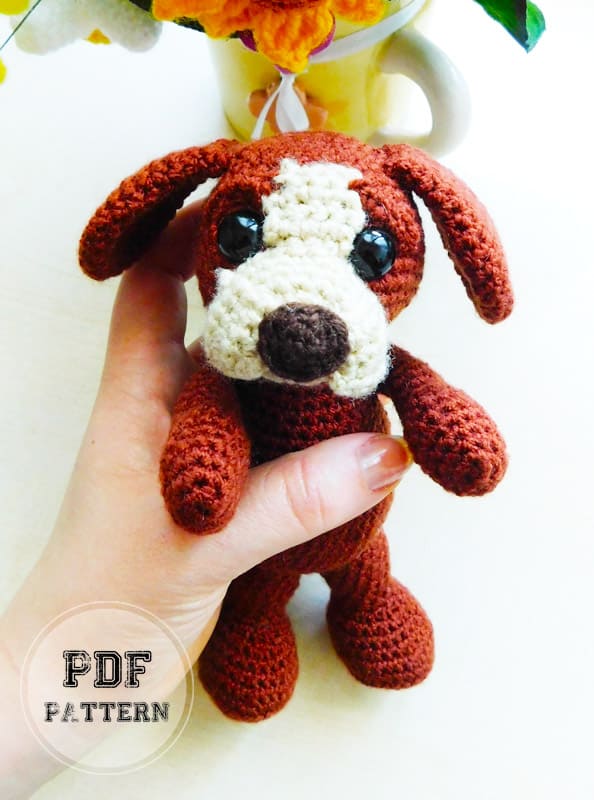 Brown Crochet Dog Amigurumi PDF Free Pattern (2)