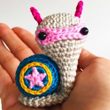 Captain Snail America Crochet Amigurumi PDF Free Pattern (3)