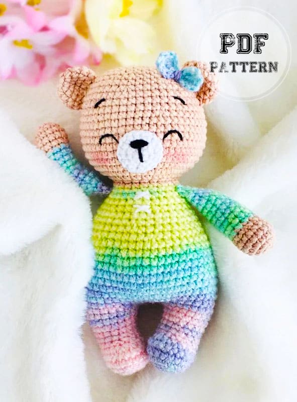 Cat Girl in Pyjamas Amigurumi PDF Pattern (2)