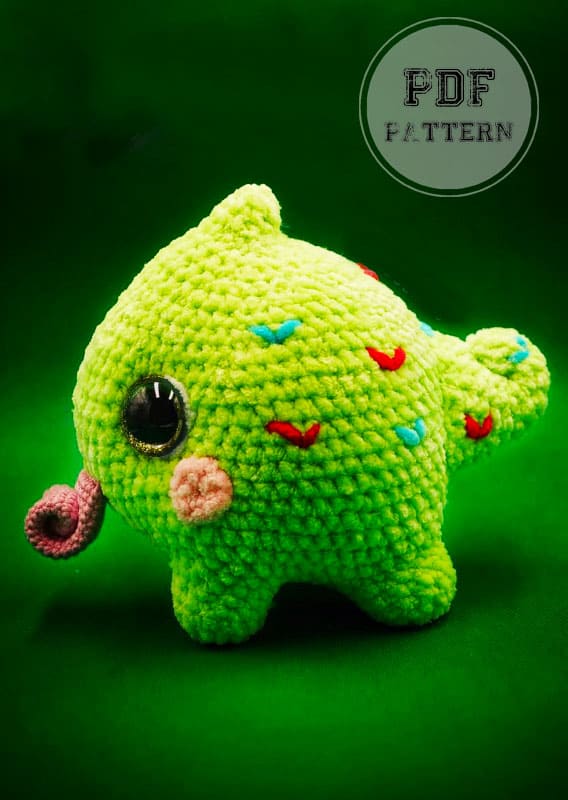 Crochet Baby Chameleon Amigurumi PDF Pattern (2)