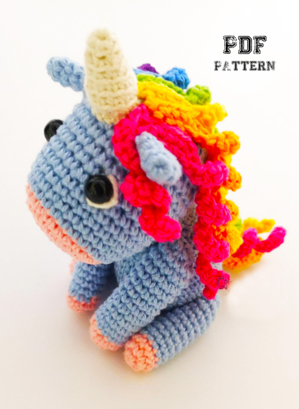 Crochet Baby Unicorn Amigurumi PDF Pattern (2)