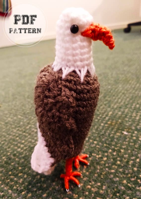 Crochet Bald Eagle PDF Amigurumi Free Pattern (2)