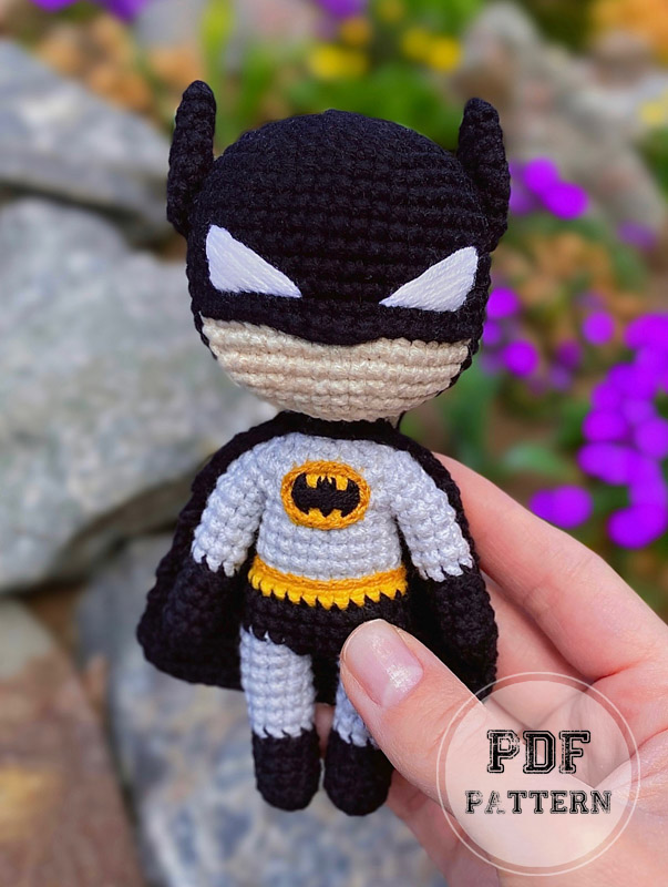 Crochet Batman PDF Amigurumi Free Pattern