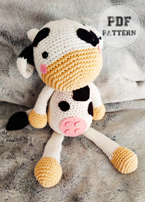 Crochet Big Cow Amigurumi PDF Free Pattern (2)