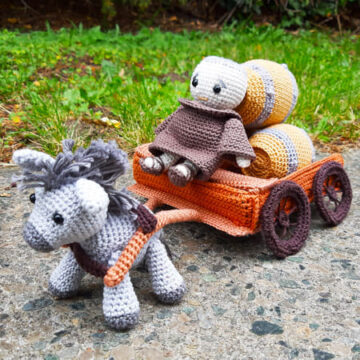 Crochet Donkey Carriage Amigurumi PDF Pattern (1)