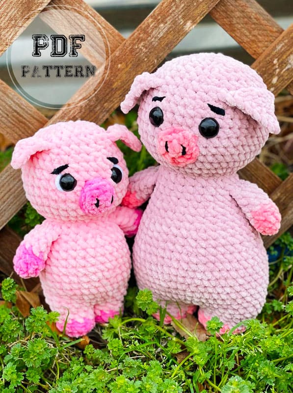 Crochet Plush Mino Pig Amigurumi PDF Pattern (2)