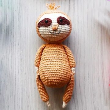 Crochet Sloth Mike PDF Amigurumi Free Pattern (1)