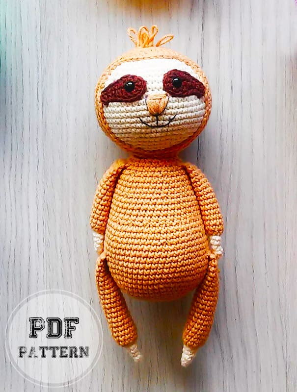 Crochet Sloth Mike PDF Amigurumi Free Pattern (2)