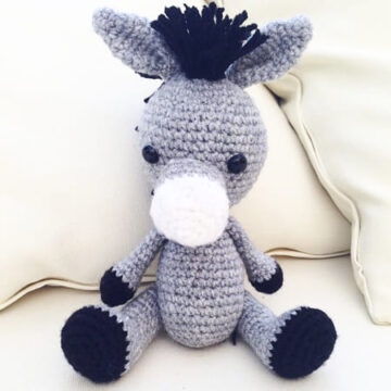 Cute Crochet Donkey Amigurumi PDF Pattern (1)