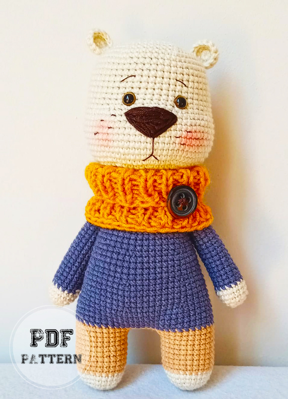 Cute Honey Bear PDF Amigurumi Free Pattern (2)