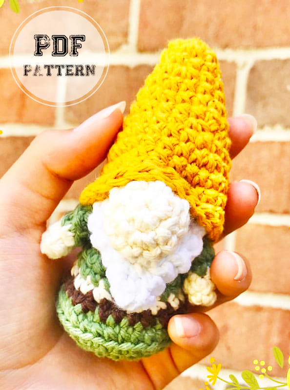 Easy Crochet Gnome Amigurumi PDF Free Pattern (2)