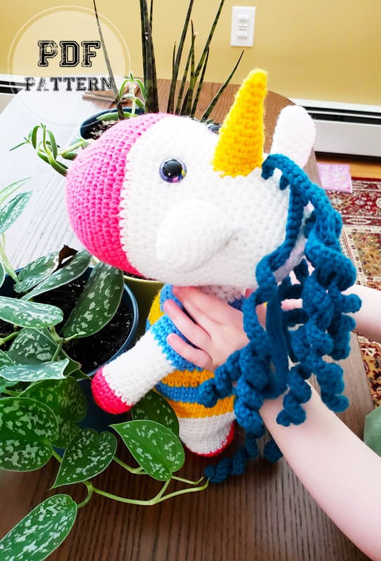 Funky Crochet Unicorn Amigurumi PDF Pattern (2)