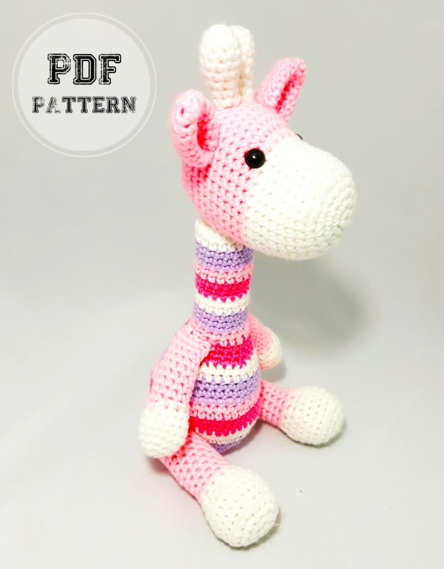 Pinky Giraffe Amigurumi PDF Crochet Pattern (2)