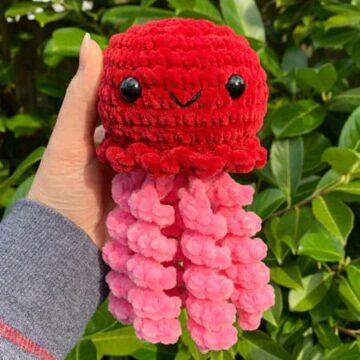 Plush Crochet Jellyfish PDF Amigurumi Pattern (1)