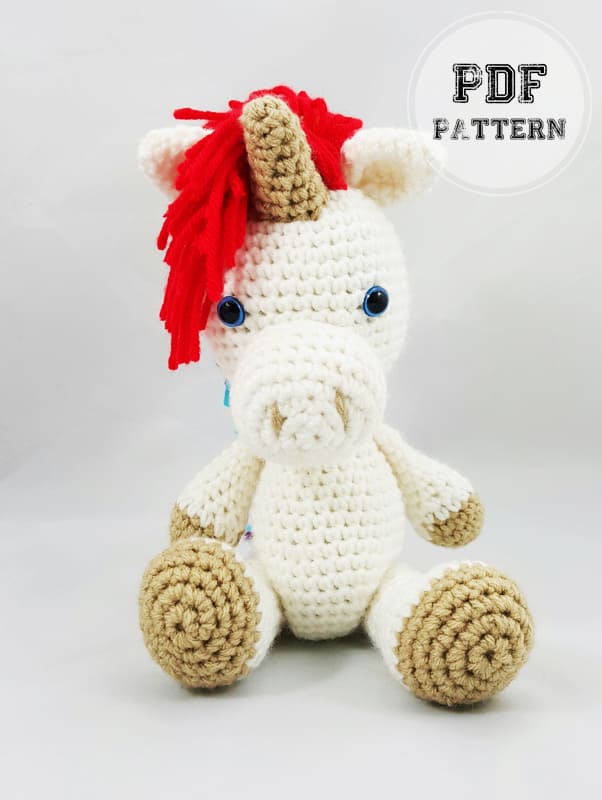 Rainbow Amigurumi Unicorn Crochet PDF Free Pattern (2)
