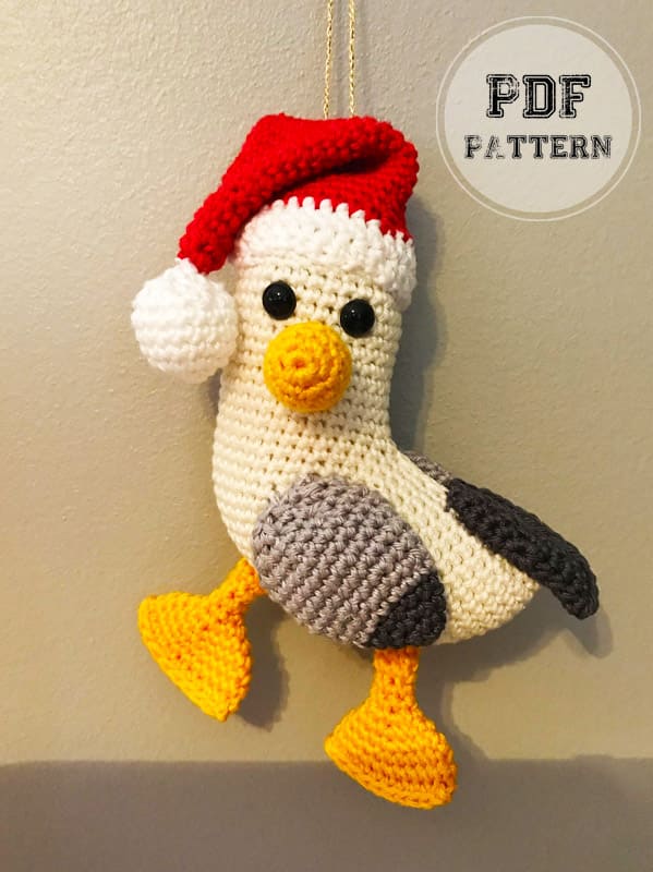 Santa Crochet Bird Amigurumi PDF Pattern (2)