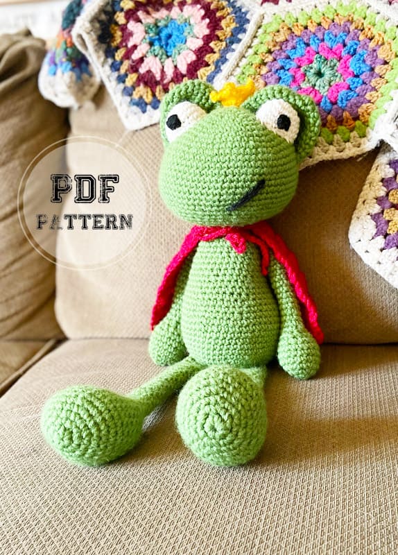 Sitting Crochet Frog Amigurumi PDF Free Pattern (2)