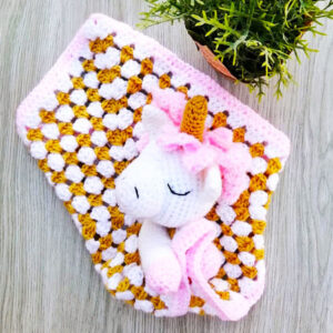 Unicorn Crochet Blanket PDF Amigurumi Pattern (1)