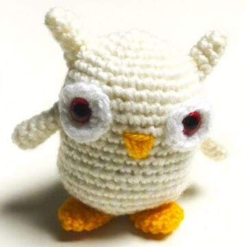 White Amigurumi Owl PDF Crochet Pattern (1)