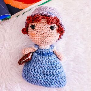 Austen Crochet Doll with Hat Amigurumi PDF Pattern (1)