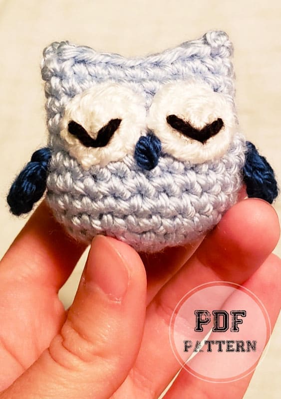 Beginner Keychain Owl Amigurumi PDF Pattern