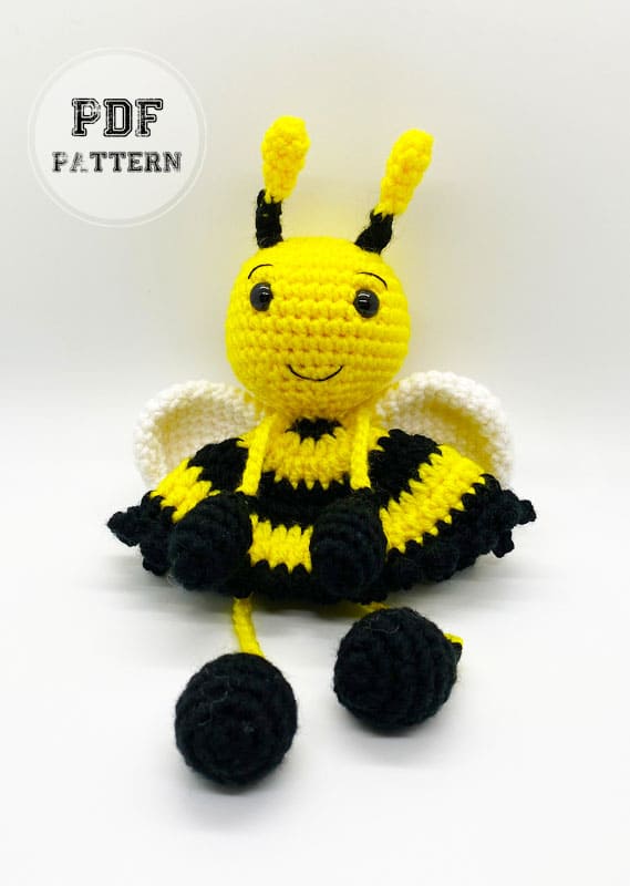 Crochet Bee in Dress PDF Amigurumi Free Pattern (1)