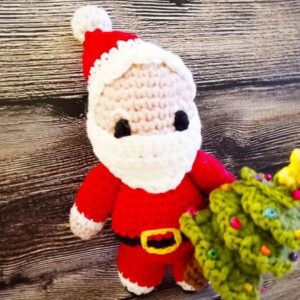 Crochet Beginner Santa Claus Amigurumi Doll PDF Pattern (1)