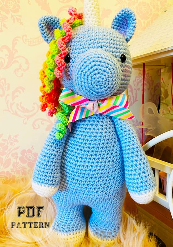 Crochet Big Unicorn Amigurumi PDF Free Pattern (2)