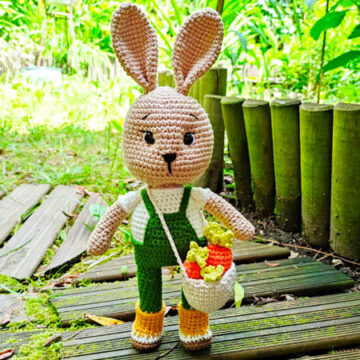 Crochet Bunny in Overalls Amigurumi Free Pattern (1)