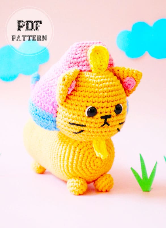 Crochet Sphinx Cat Amigurumi PDF Free Pattern (2)