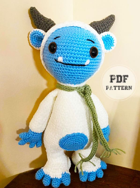 Crochet Yeti Doll Amigurumi PDF Free Pattern (2)
