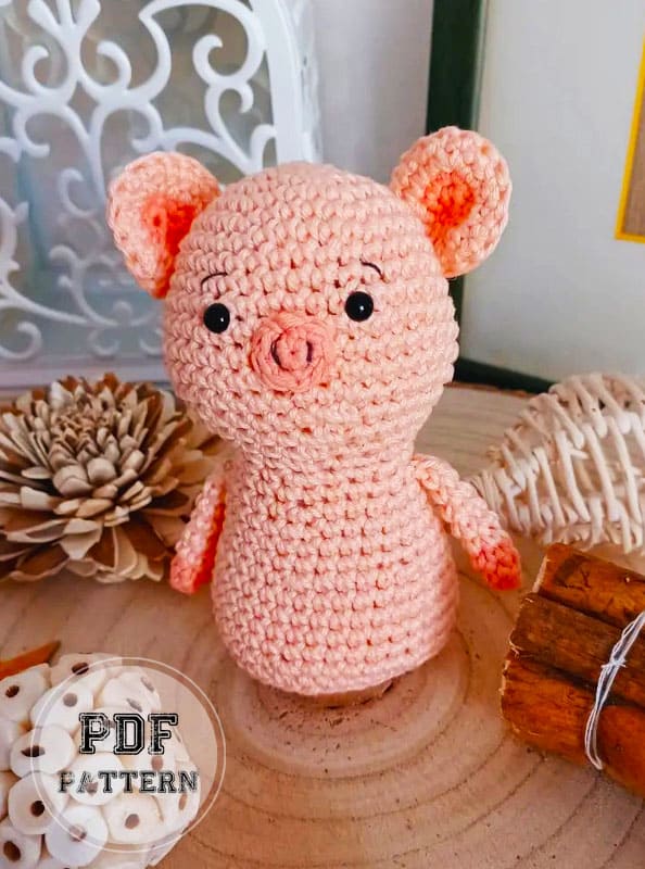 Cute Pig for Beginners PDF Amigurumi Free Pattern (2)