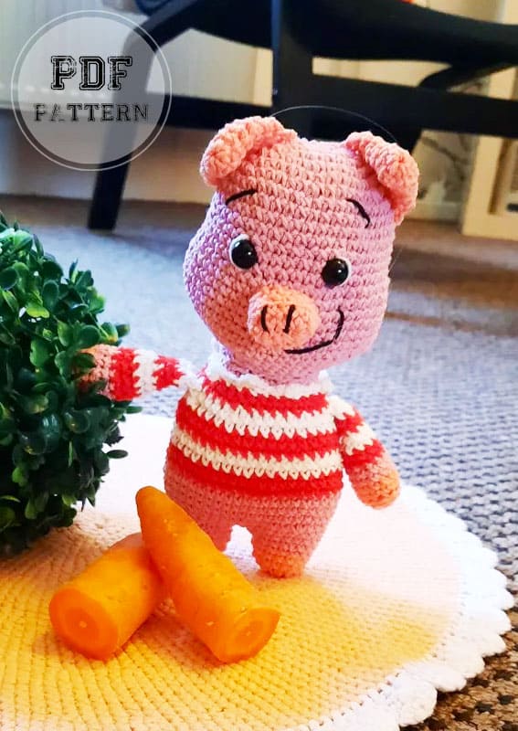 Easy Crochet Pig Amigurumi Free PDF Pattern (2)