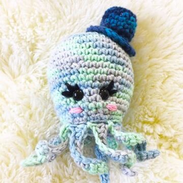Easy Octopus with Hat Crochet PDF Free Pattern (2)