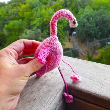 Knitting Pink Flamingo Amigurumi PDF Pattern (1)