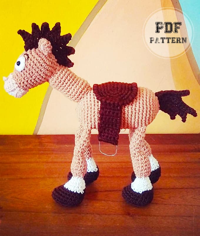 Lucky Luke Horse Amigurumi PDF Free Pattern (2)