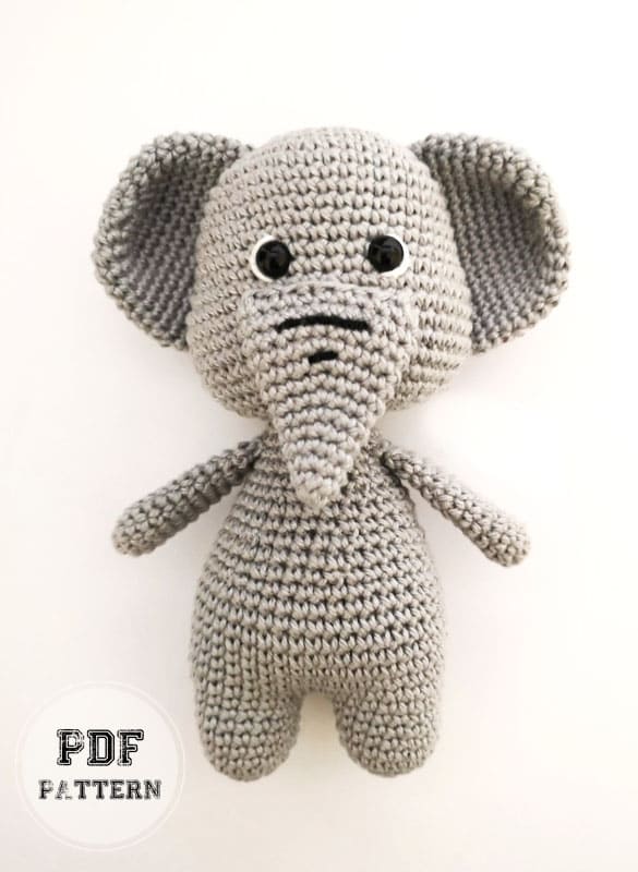 Paul the Elephant Amigurumi PDF Free Pattern (2)
