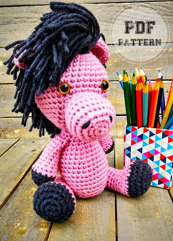 Pinky Horse Crochet Amigurumi PDF Free Pattern (2)