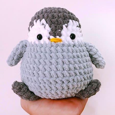 Plush Amigurumi Beginner Penguin PDF Crochet Pattern