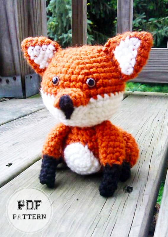 Beginner Sitting Fox Amigurumi PDF Free Pattern (2)