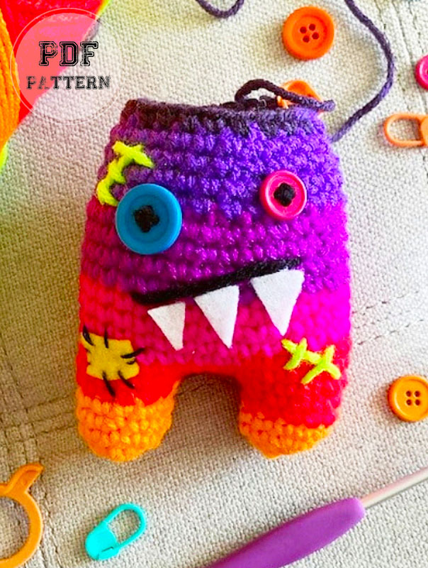 Crochet Monster Tooth Amigurumi PDF Pattern (2)