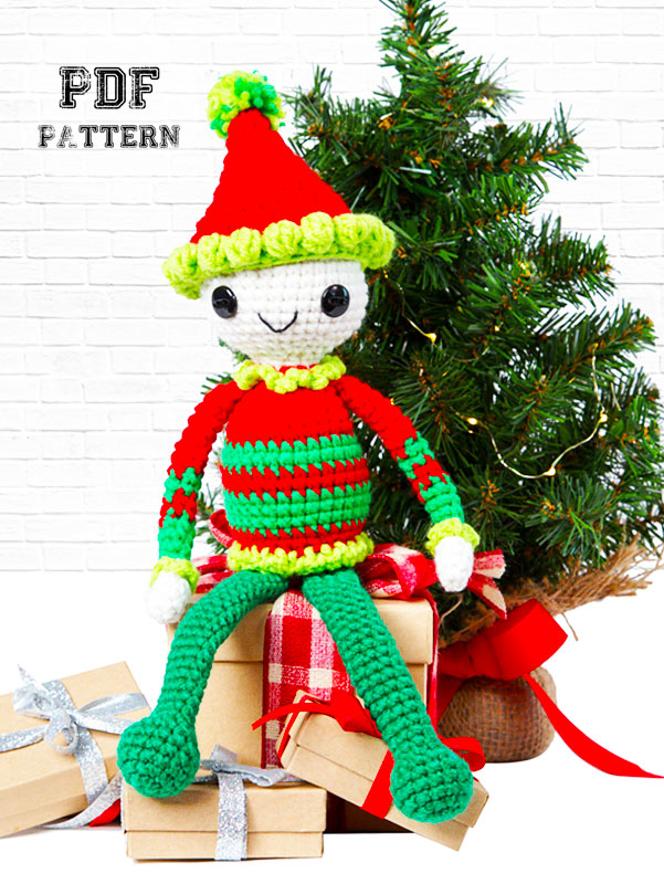 Christmas Helper Elf Doll Crochet PDF Free Pattern (2)