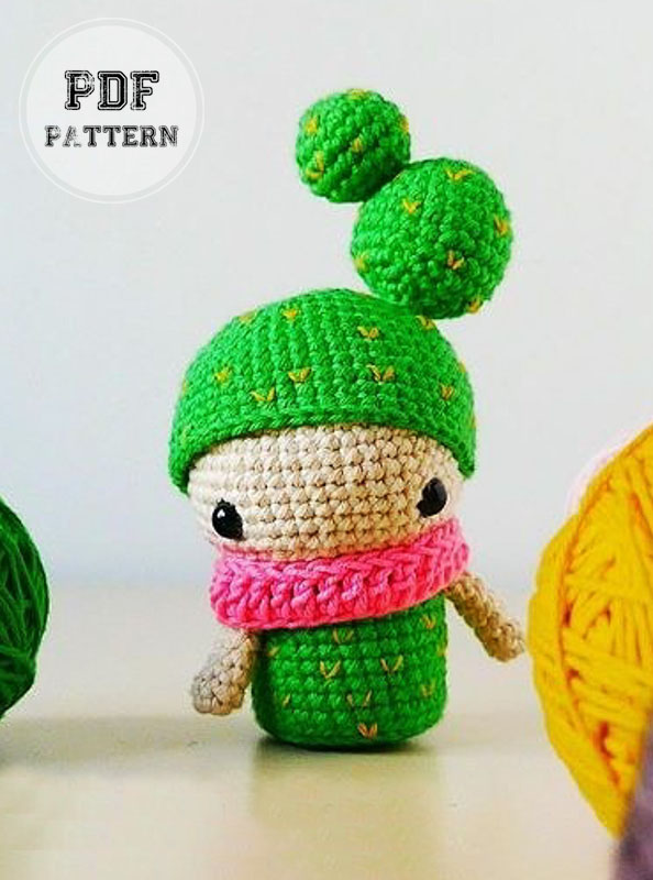 Crochet Cactus Doll Amigurumi PDF Pattern (1)